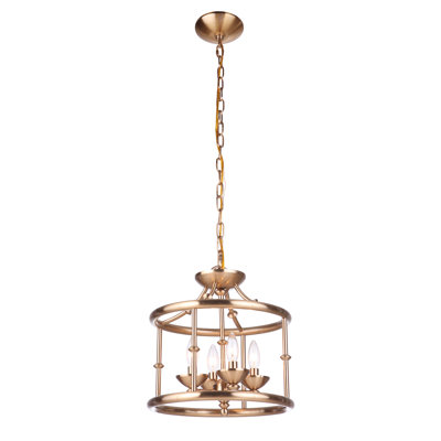 Luminaire suspendu cylindrique à 4 lumières Amoi