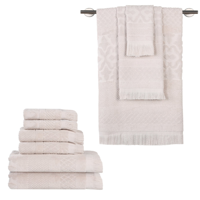 Serviette de bain Rolla, Ensemble de serviettes 9 pièces, Argent