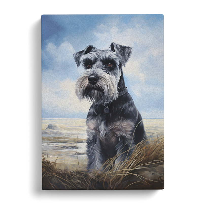 Schnauzer Informel No.2 - Wrapped Canvas, 60cm H x 40cm W x 3cm D