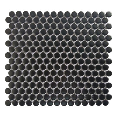 Glossy Penny Round Mosaic Tile – 12x12 Wall & Floor