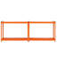 Tablettes de rangement Étagères de garage robustes réglables à 4 niveaux 2400 lb
