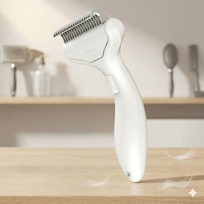 Undercoat Rake For Dogs & Cats, Deshedding Brush For Long-Haired Pets, Dog Brush With Release Button, Effective Cat Undercoat Brush & Deshedding Tool