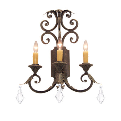 Serratina 3 - Light Candle Wall Light