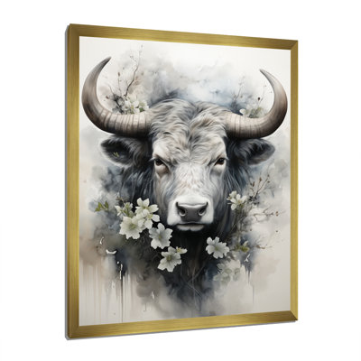 Champetres, art asiatique, vache Sumi IV