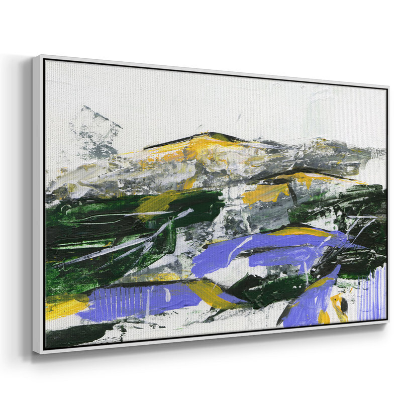 " Silent Mountain II ", 25" H x 37" W x 2" D, White