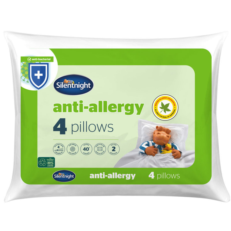 Silentnight Luxury Finish Anti Allergy Soft Medium Pillows