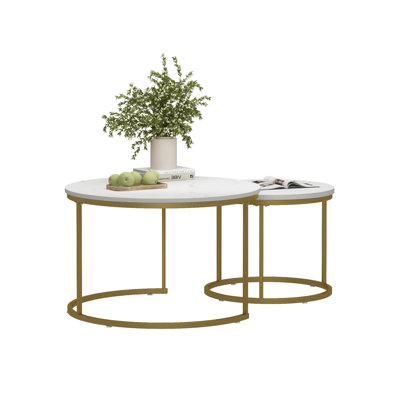 Ensemble de 2 tables basses gigognes 27,6 po