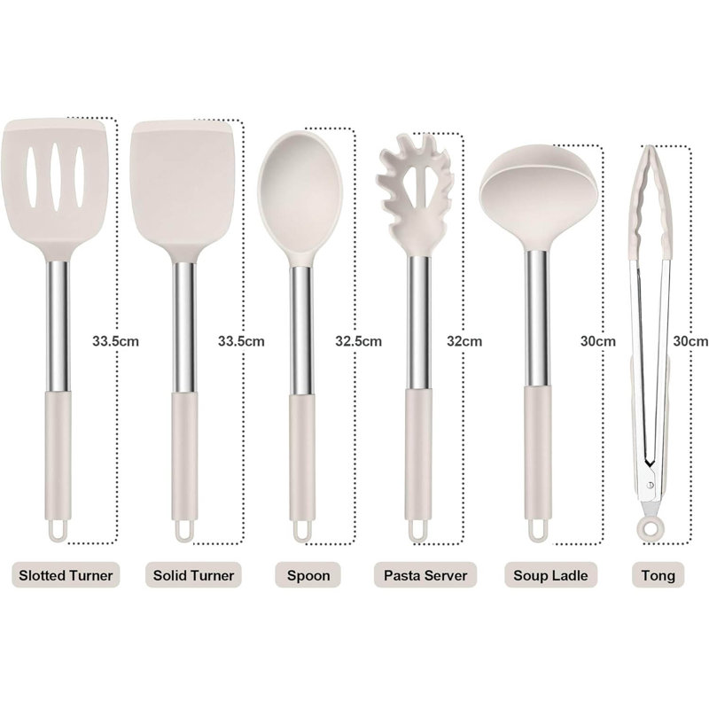 LIFEWITA 6 Utensil Set, Khaki