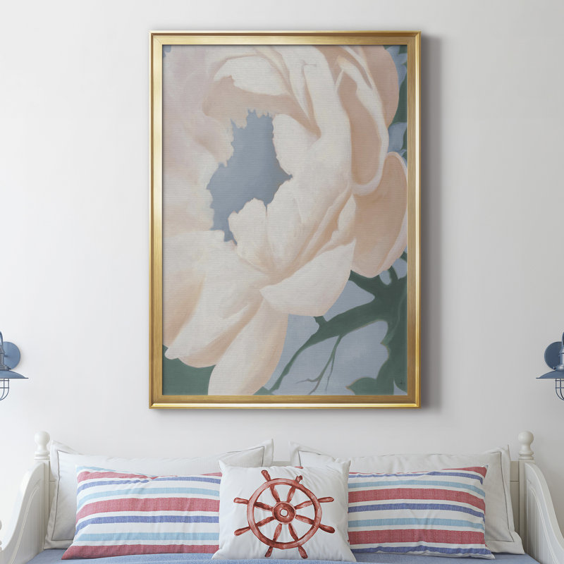 FLORAL STUDY I, toile encadrée de qualité supérieure - prête à être accrochée, H 26,5 po x l 36,5 po x P 1,5 po