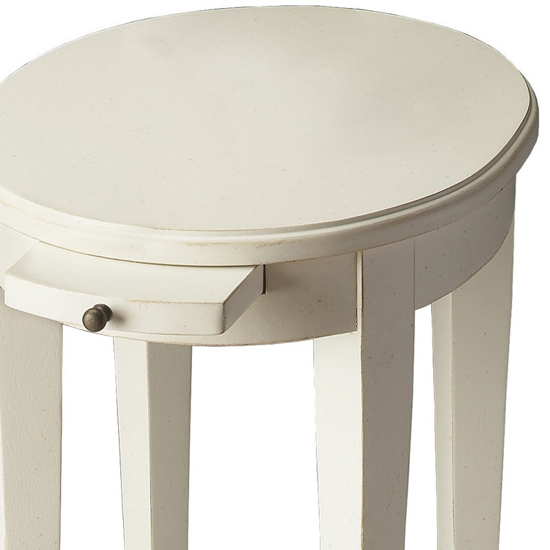  Table de bout ovale contemporaine 26 "avec tablette Contemporary
