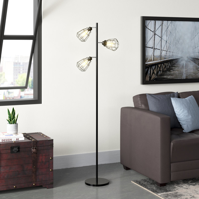 Lipsey 65.5'' Black Matte Tree Floor Lamp
