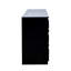 Commode moderne en bois avec 6 tiroirs - noir pour le rangement dans le salon-390322322