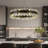 31.5 Inch Black Dimmable Round K9 Crystal Chandelier with Adjustable Height for Dining Room Kitchen Bedroom-1178968255-1178968252-1178968253