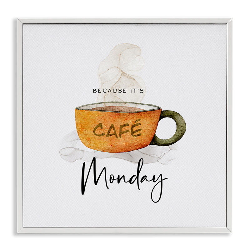 «Parce que c'est lundi», art de la giclée encadrée, design par Joy Hall, H 24 po x l 24 po