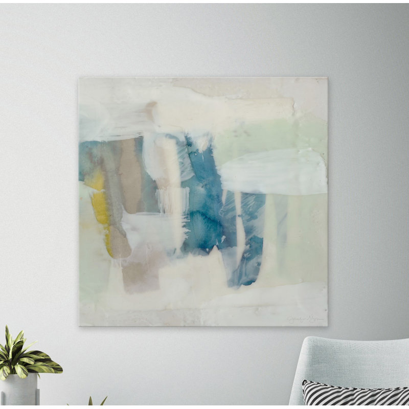 «Encaustic Window II», reproduction d'art sur toile encadrée, H 30 cm x l 30 cm x P 4 cm
