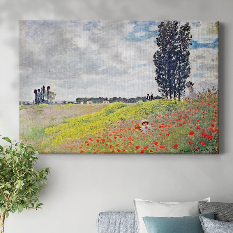 «Walk in the Meadows at Argenteuil», 1873, toile tendue avec châssis, H 12 po x l 18 po