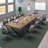10-seater solid wood conference table