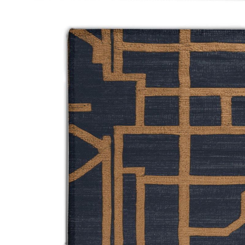 Tapis gris intérieur et extérieur Trellis, Rectangulaire 2 pi x 3 pi
