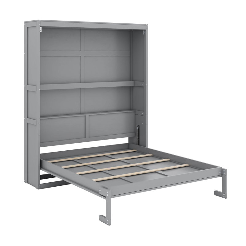 Grand lit escamotable avec tablettes