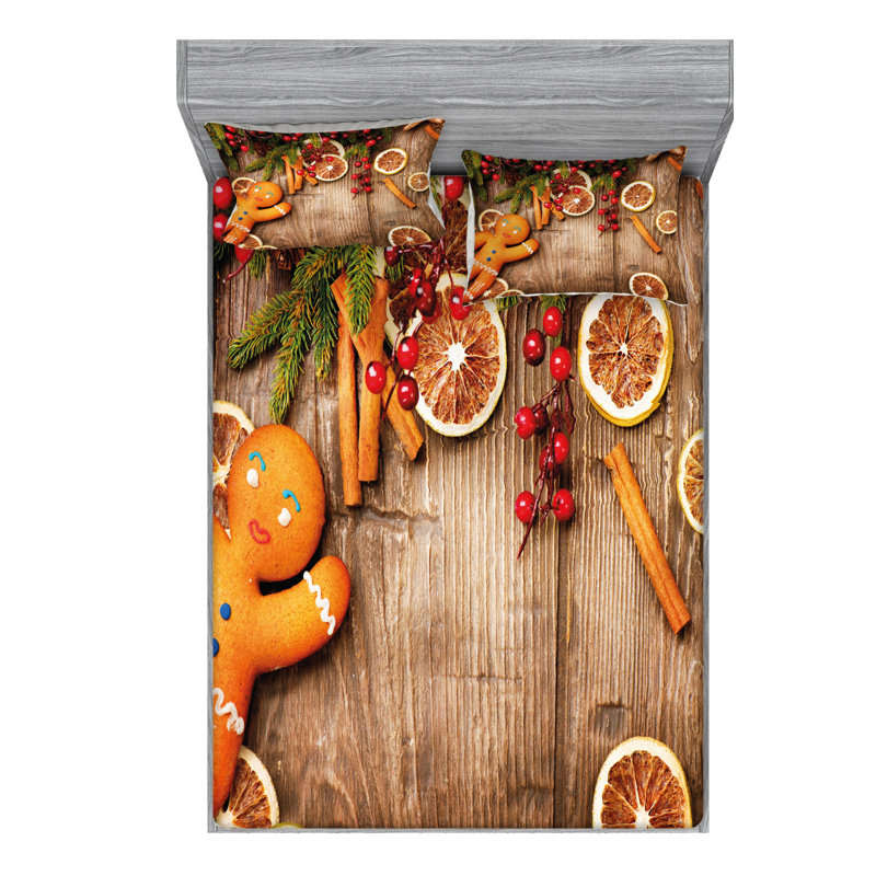 Microfiber Sheet Set, Queen Sheet Set with Fitted Sheet