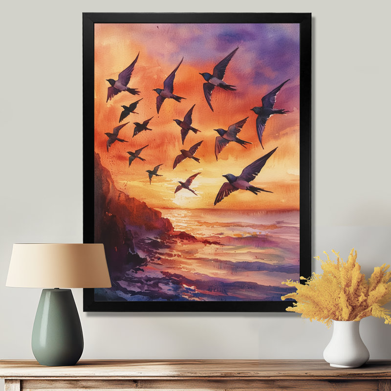 Avamarie - Animals Wall Art Prints, H 44 po x l 34 po, Noir, noir, noir, noir, Reproduction encadrée d'une seule photo