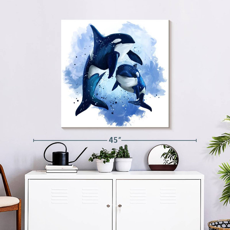 Crowle Orcas, 30" H x 30" W