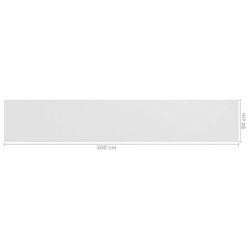 Kepner 5 x 0.9 m Rectangular Shade Sail, White