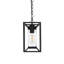 Luminaire suspendu d'extérieur noir Moneta 7 pouces