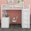 Lit mezzanine avec tiroirs, bureau et garde-robe-904161107