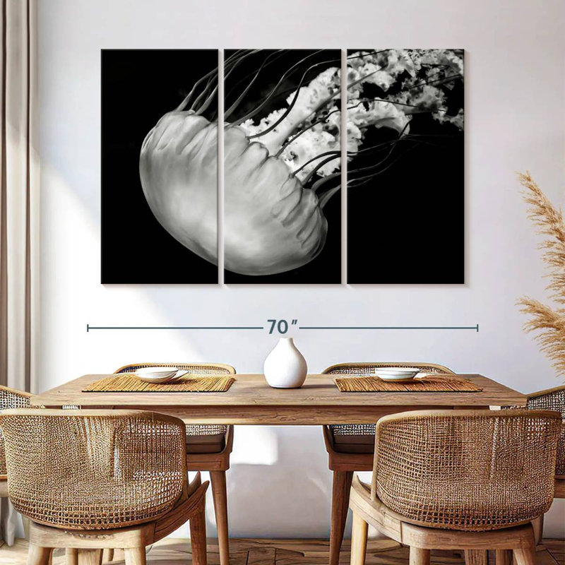 Brampt Underwater Jellyfish, 42" H x 65" W