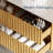 36" Floading Single Bathroom Vanities, With 2 Drawers, Glossy Sintered Stone Top, Light Wood