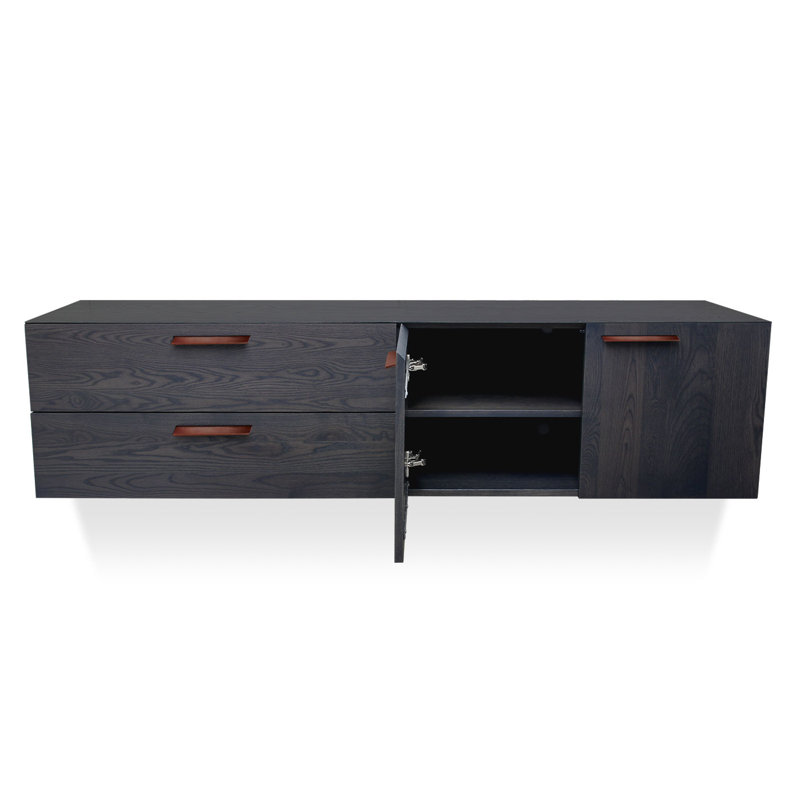 Shale 2 - Drawer Solid Wood Dresser, Smoke