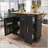 Versatile Rolling Kitchen Island with Multiple Storage Options and Durable Construction