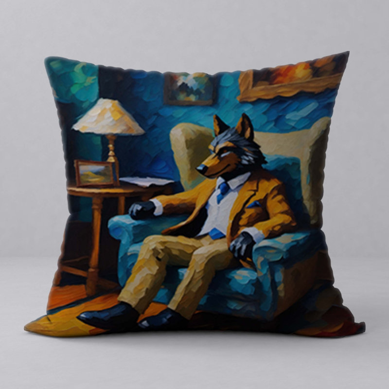 Polyester Throw Square Pillow Cover & Insert