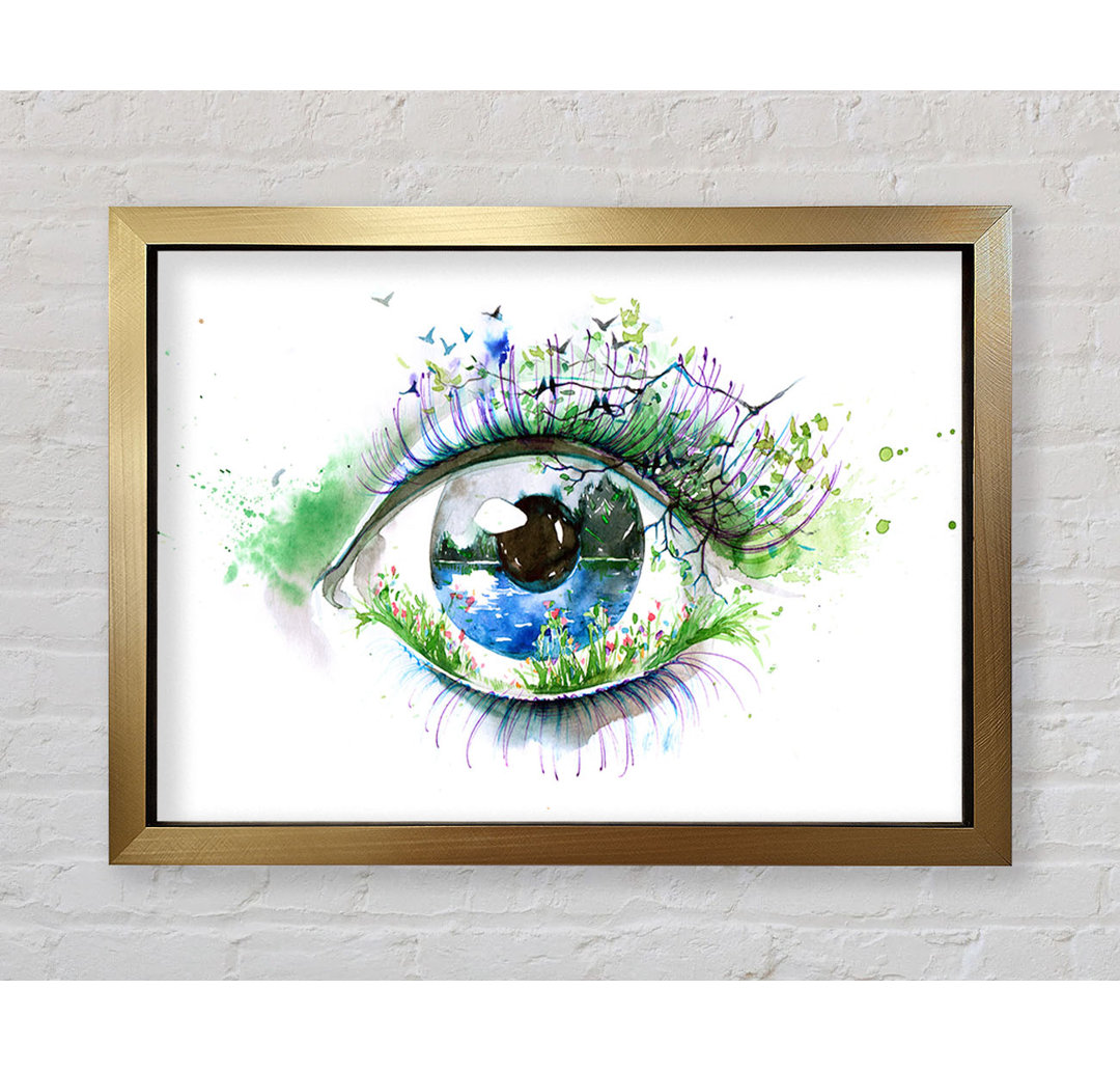 Aquarell Natur Auge - Druck