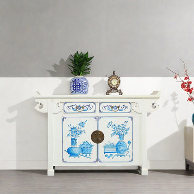 Painted  Console Cabinet