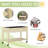 Outsunny Raised Garden Bed, 47" X 22" X 33", Elevated Wooden Planter Box W/ Lockable Wheels, Storage Shelf, And Bed Liner For Backyard, Patio, Natural