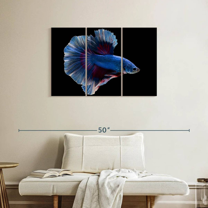 Brampt Elegant Blue Betta, 24" H x 38" W