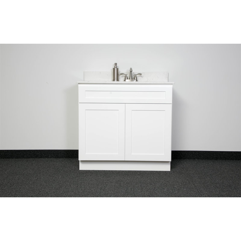 White 36'' Single Freestanding Bathroom Vanity Base