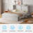 Queen Murphy Bed Cabinet with USB, 2 Drawers & Tri-Fold Mattress-620178003