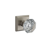 Ellipse Passage Door Knob with Contemporary Round Rose