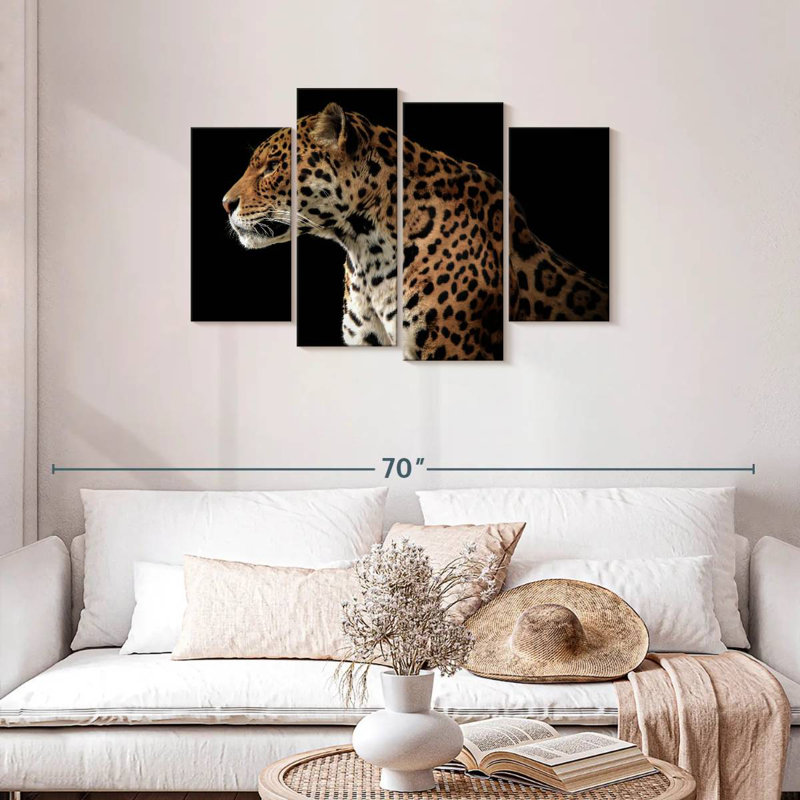 Midnight Jaguar, 27" H x 43" W