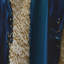 Abstract Geode Waves Gold II - Rideau abstrait - Rideau occultant abstrait - 1 panneau-107537113