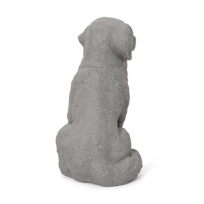 Dog Weather Resistant Stone Garden Statue