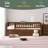 Twin Size Wood Daybed With Trundle And Fence Guardrails-476936407