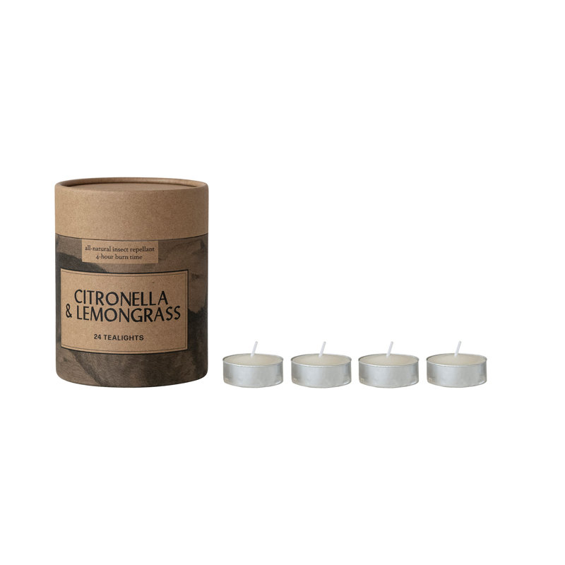 Citronella Tealight Candles In Box