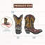 Mini-vase de cowboy en résine rustique Western