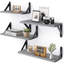 Tablette murale à 4 tablettes flottantes en bois de paulownia-365842493-365842486