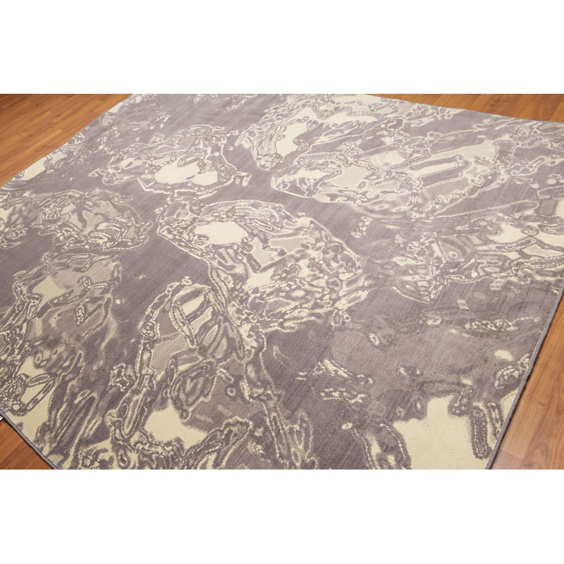 Tapis de la zone grise laine Lemus