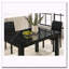 Table de salle à manger rectangulaire en bois imitation marbre noir 1Pc-1944882382